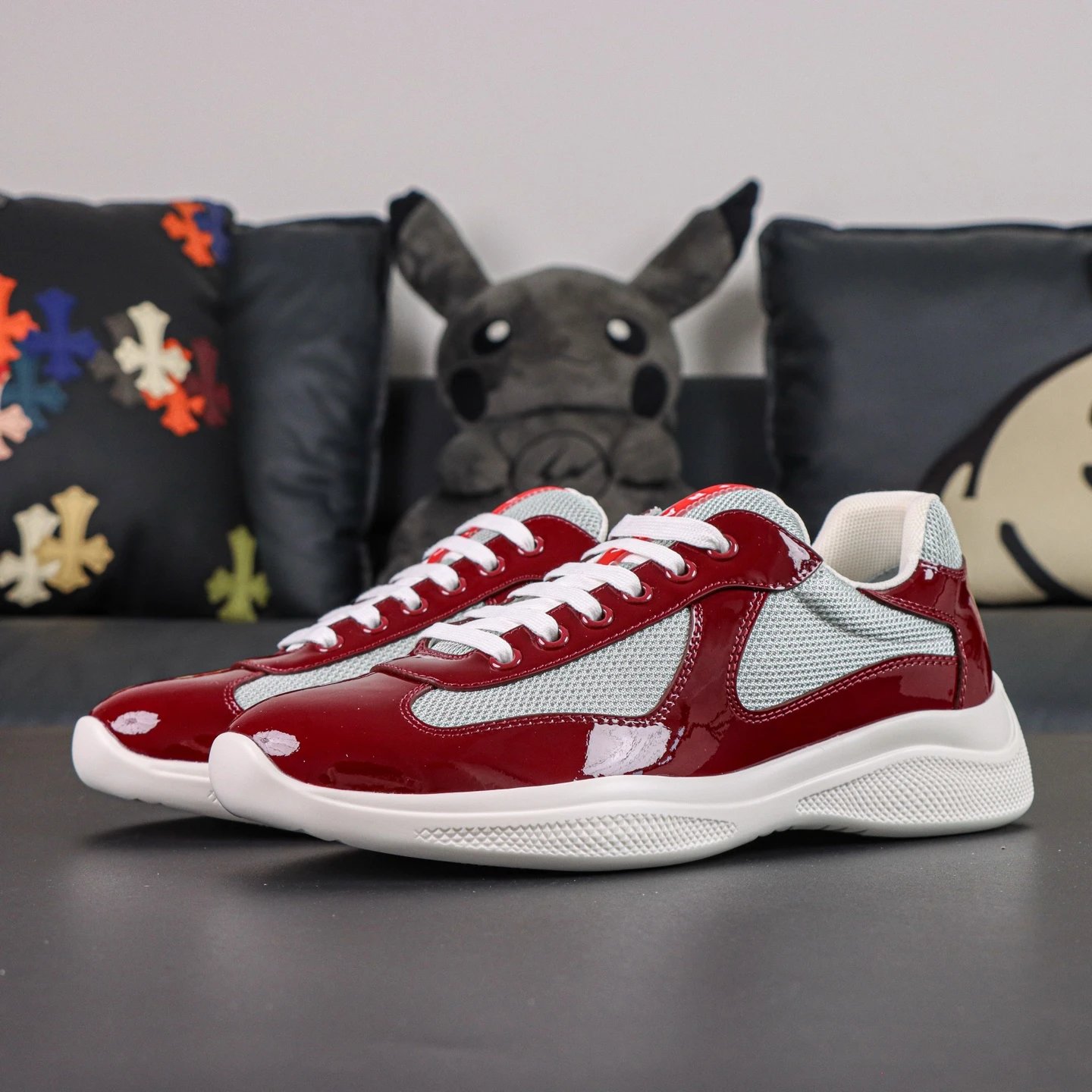 Glossy Wine Red