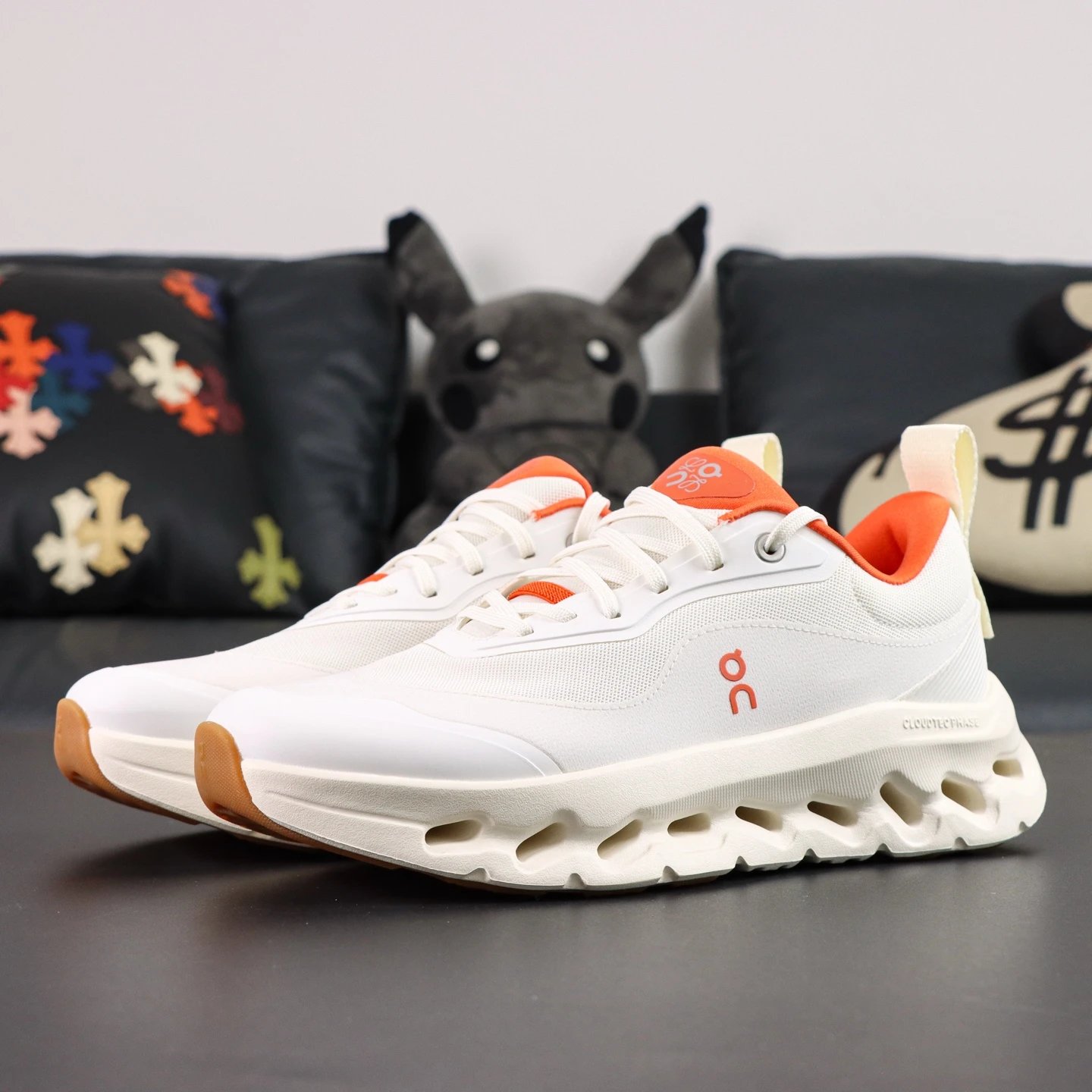 White/Orange
