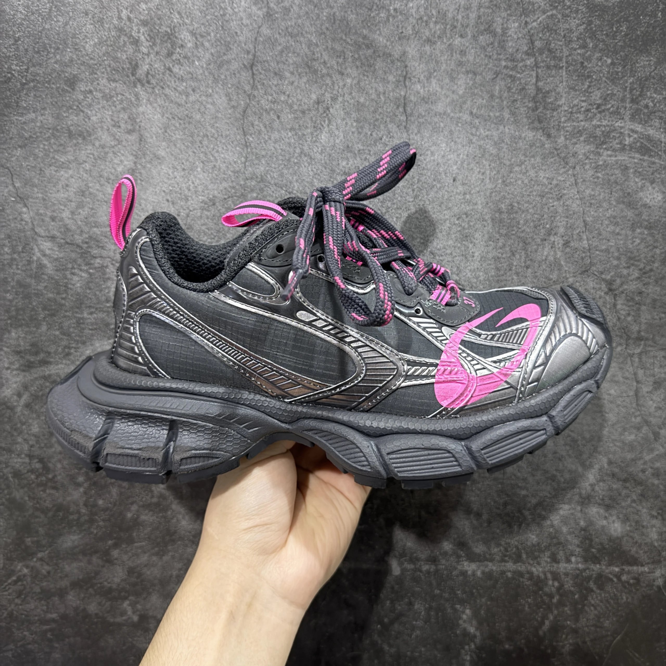 3XL black gray powder