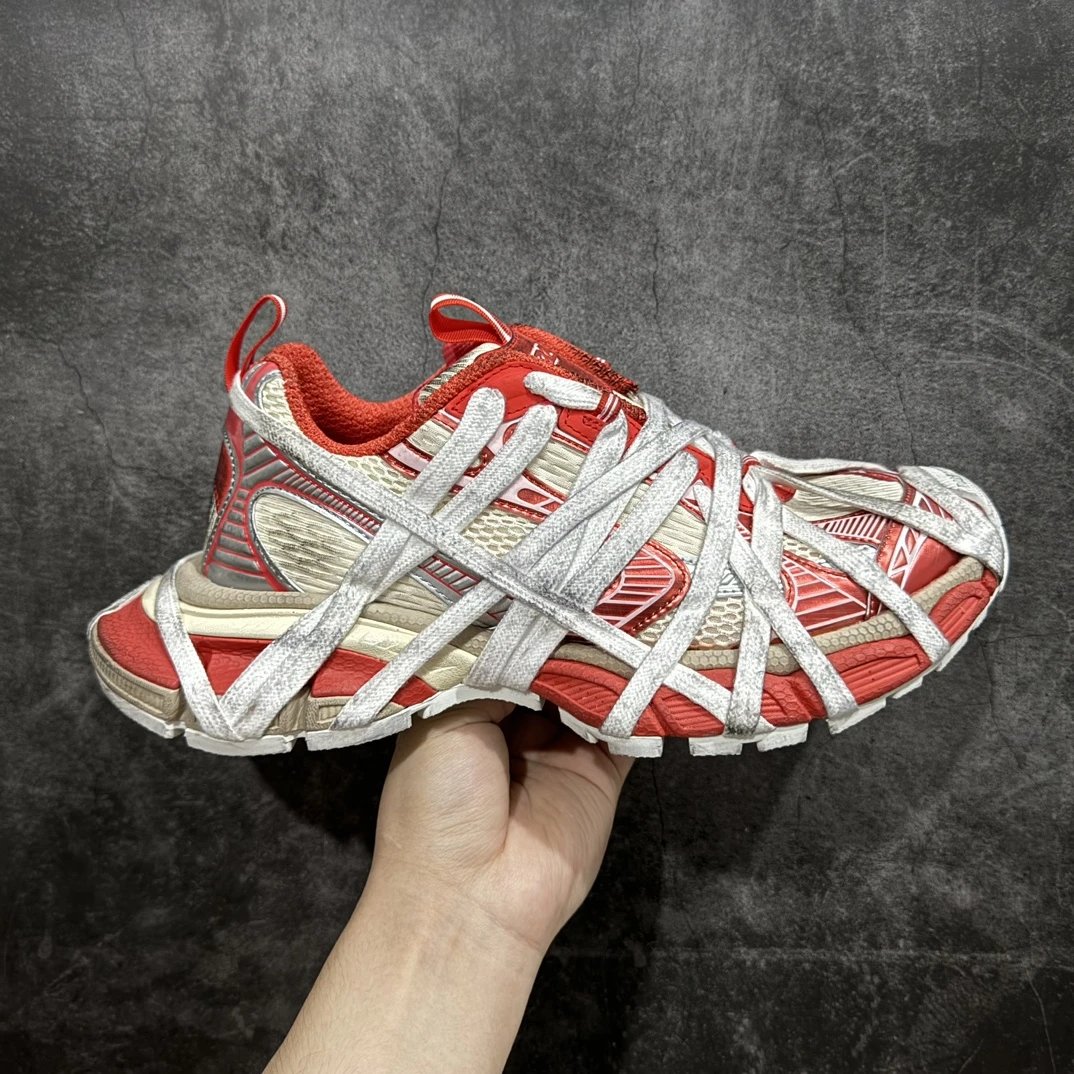 3XL white and red strap