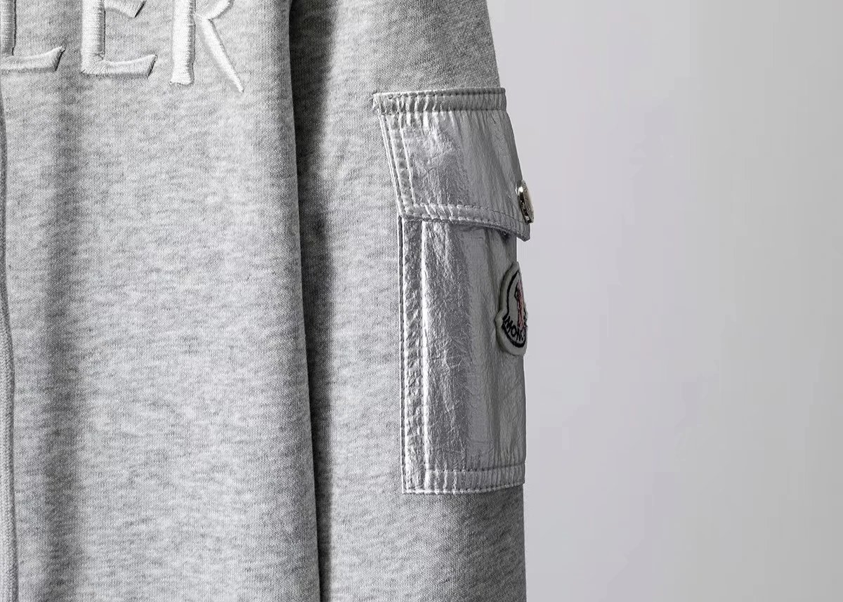 Moncler Genius Tracksuit Black with Red-White-Blue Trim - 10
