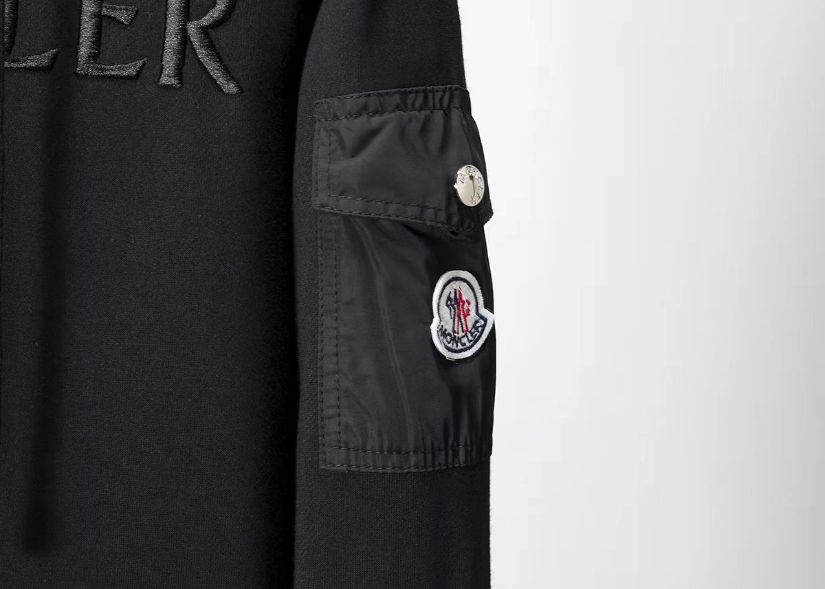 Moncler Genius Tracksuit Black with Red-White-Blue Trim - 15