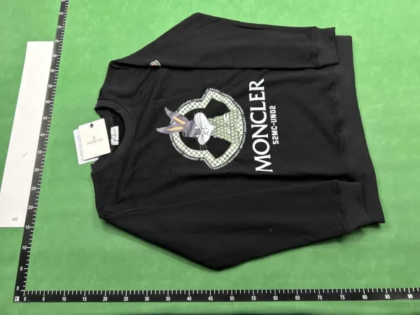 Moncler x Looney Tunes Bugs Bunny Graphic Black Hoodie - 1