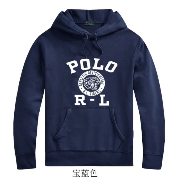 Polo Ralph Lauren Heritage Polo Player Graphic Hoodie Navy - 13