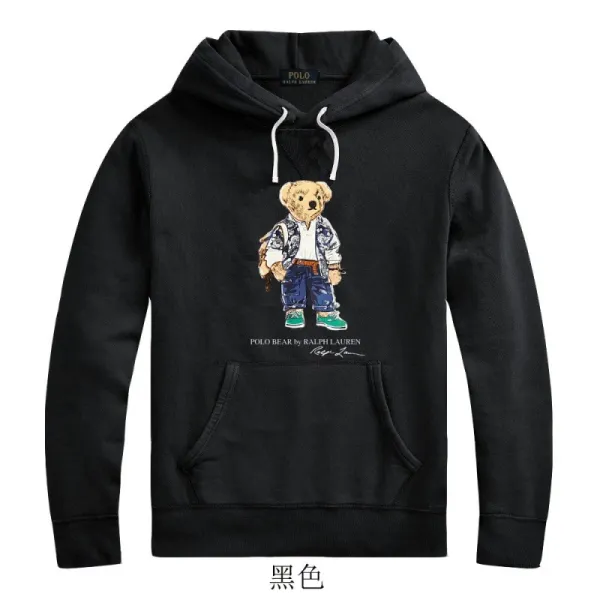 Ralph Lauren Polo Bear Hoodie Black - 11