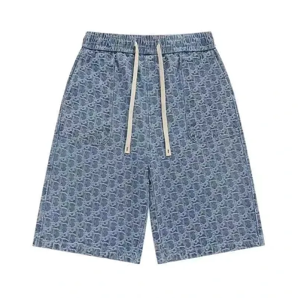 Dior Oblique Terry Shorts Navy Blue - 12
