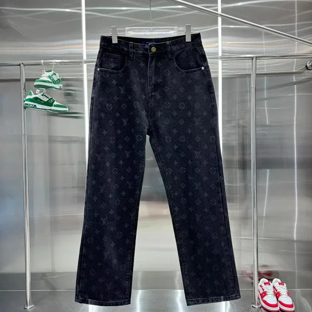 Louis Vuitton Jeans Monogram-embossed cargo with ankle zips product detail image 14