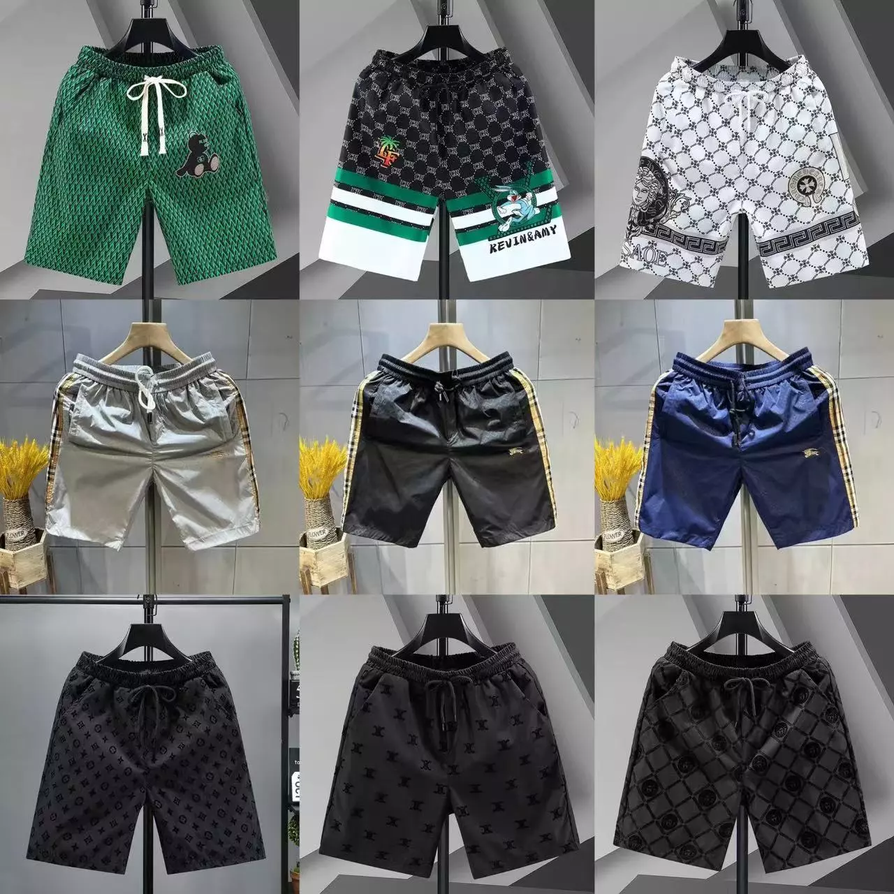BURBERRY/ Loewe/LV/GUCCI/Versace/Moncler shorts collection #BURBERRY #shorts