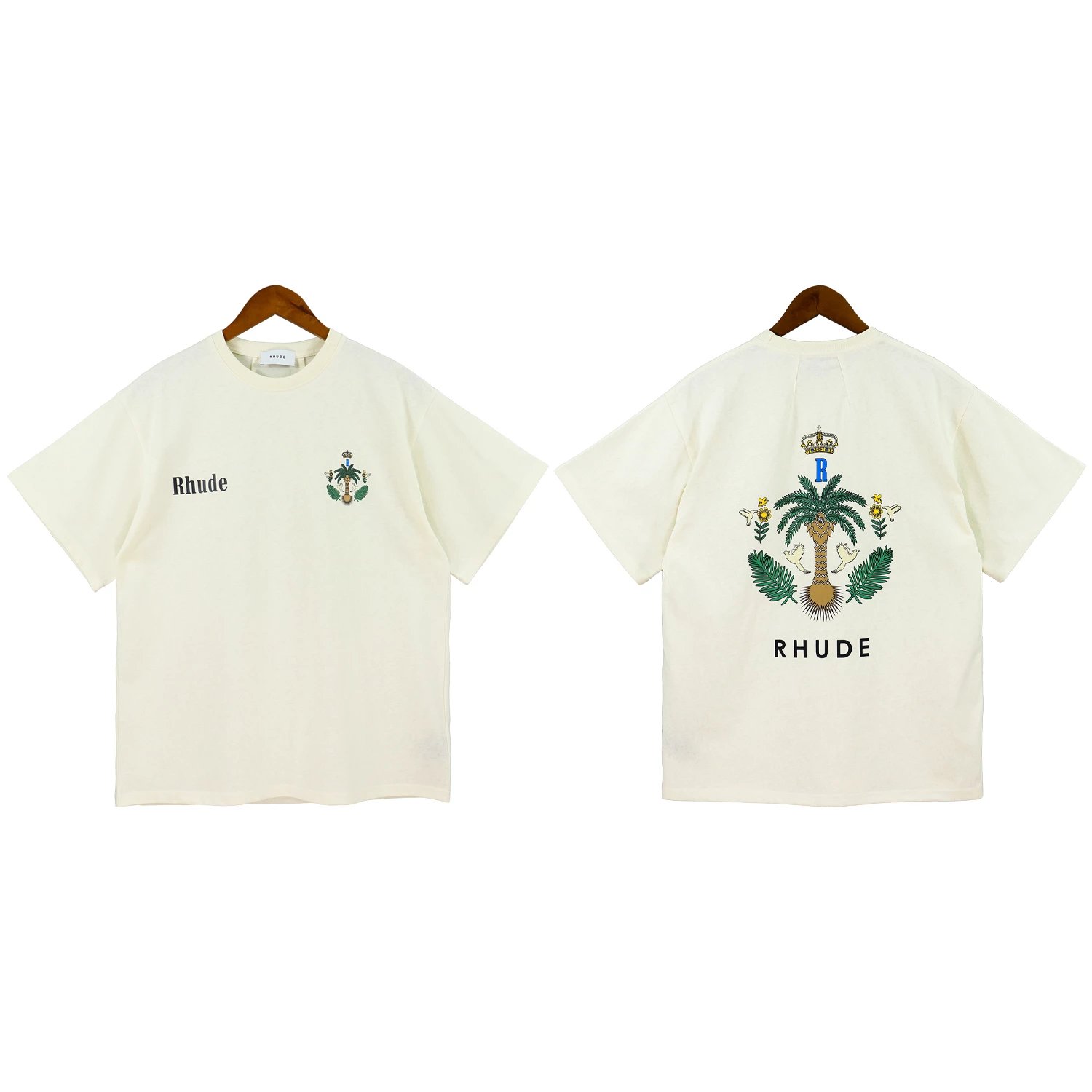 Rhude Banque de Rhude Black Graphic T-Shirt - 13