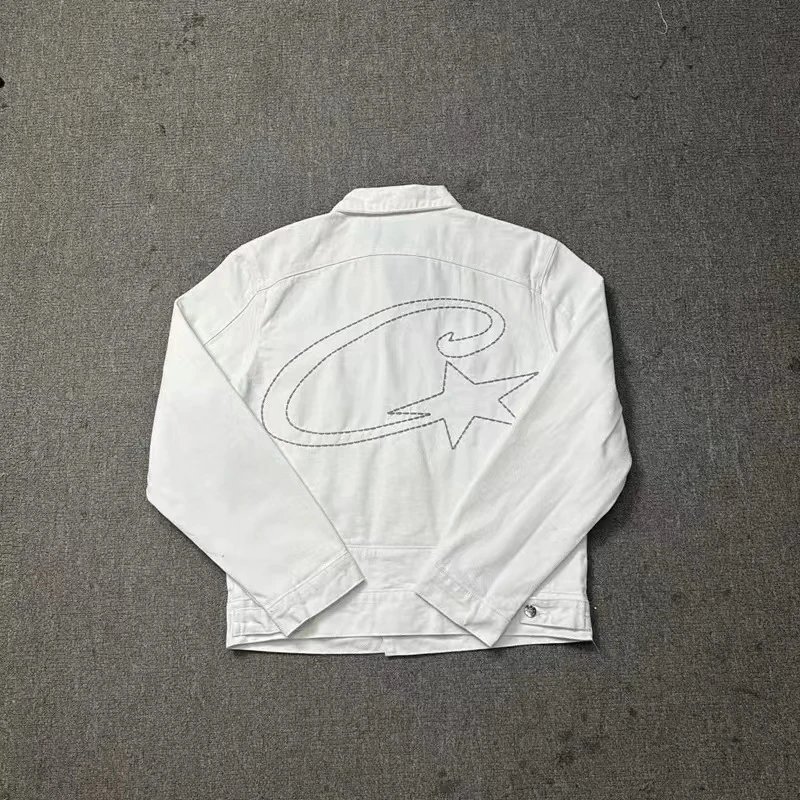 C恶牛仔外套白高版本