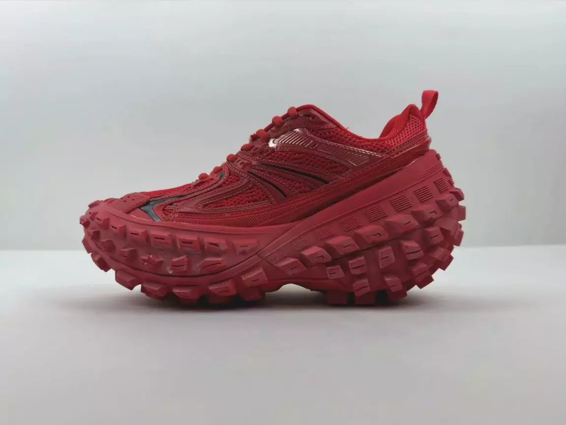 Balenciaga Defender All-Black Shoes — Red 3 colorway — USFans Spreadsheet photo