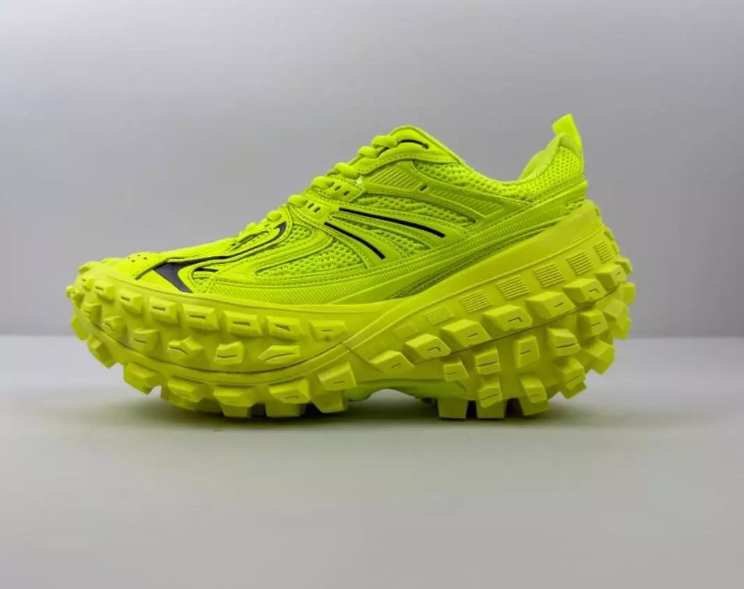 Balenciaga Defender All-Black Shoes — Fluorescent green colorway — USFans Spreadsheet photo