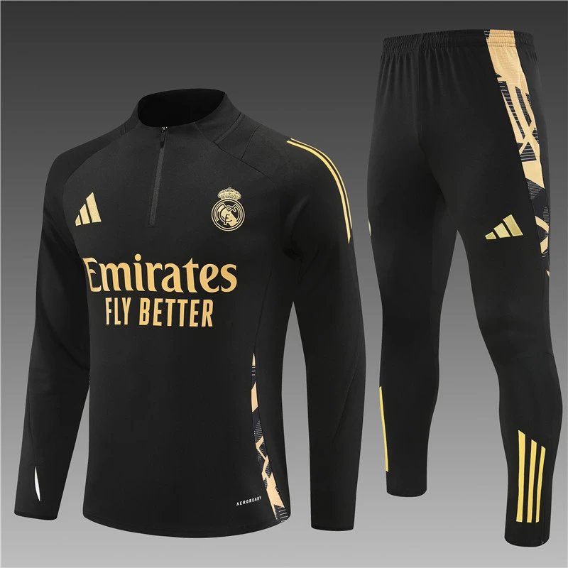 Adult long-sleeved half-zip training suit