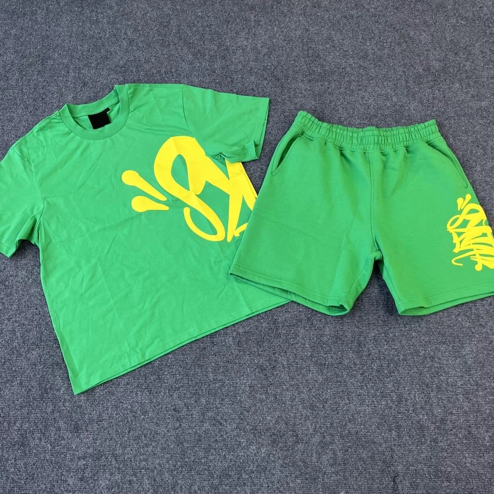 Gallery Dept. Graffiti Print Gray T-Shirt and Shorts Set - 16