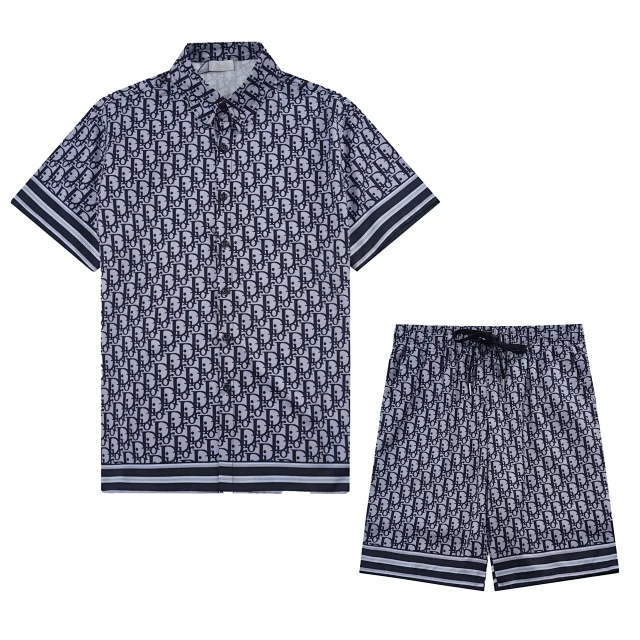 Gucci Matching Sets Short-sleeve button-up shirt and drawstring shorts set product detail image 9