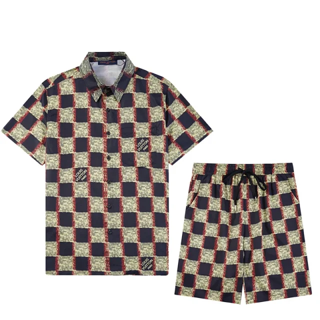 Gucci Matching Sets Short-sleeve button-up shirt and drawstring shorts set product detail image 11