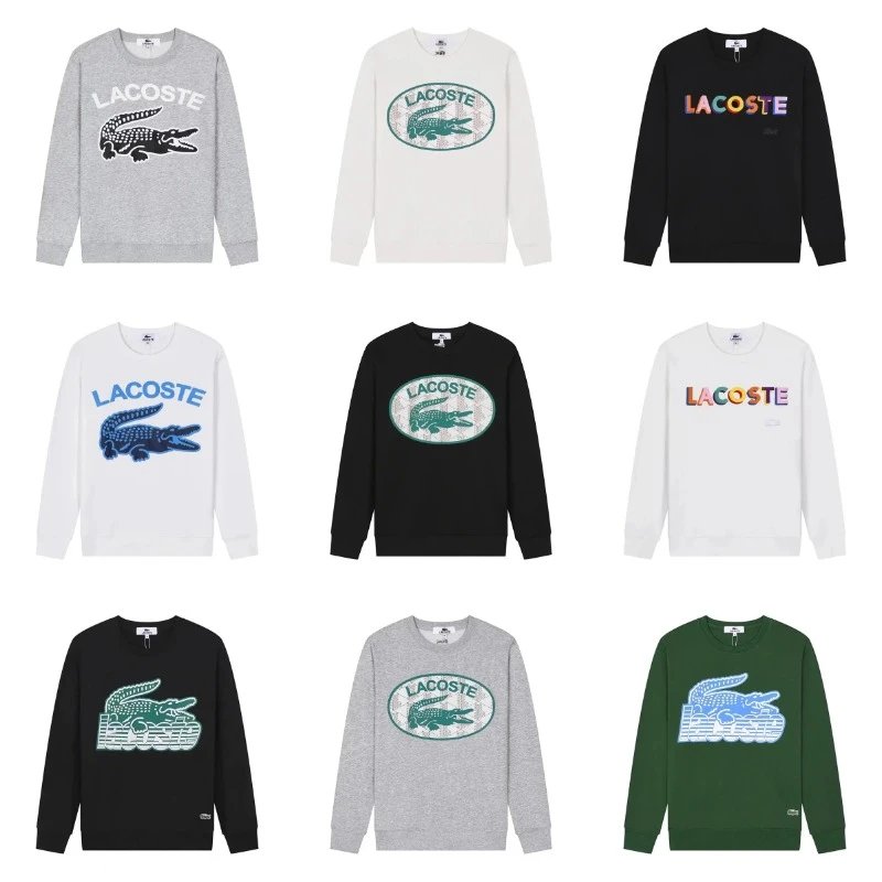 Lacoste Crocodile Print Crewneck Sweatshirt