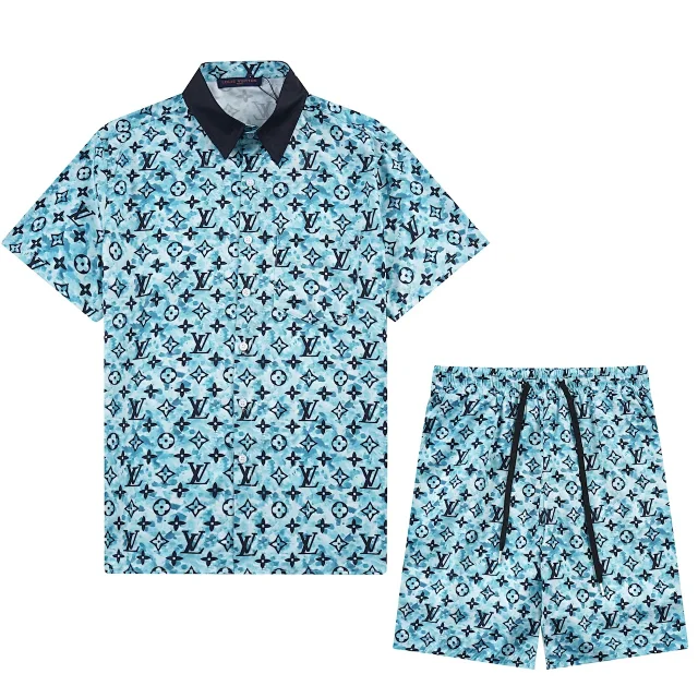 Gucci Matching Sets Short-sleeve button-up shirt and drawstring shorts set product detail image 10