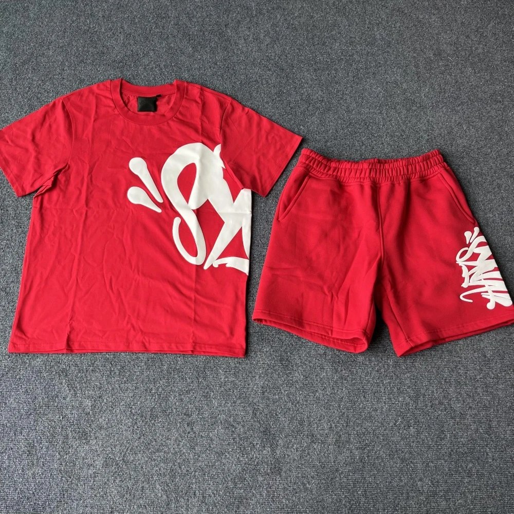 Gallery Dept. Graffiti Print Gray T-Shirt and Shorts Set - 12
