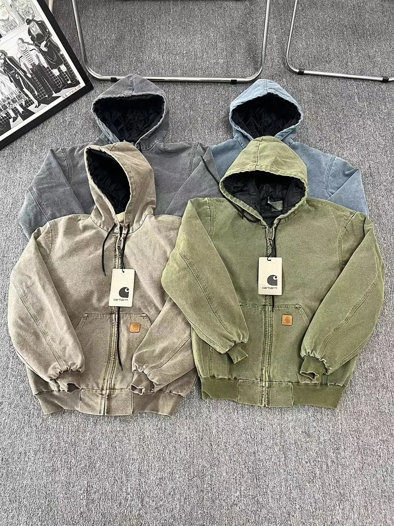 Vintage Carhartt Hooded Active Jacket