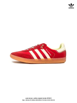 thumbnail for Special offer ad originals Samba Vegan Hardwearing Lightweight Low-Top Sneakers Uni** Black Grey Classic Retro Low-Top Versatile Sneakers