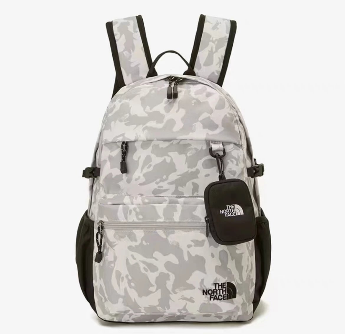 TNF Jacket Backpack — 017 gray leopard print colorway — USFans Spreadsheet photo