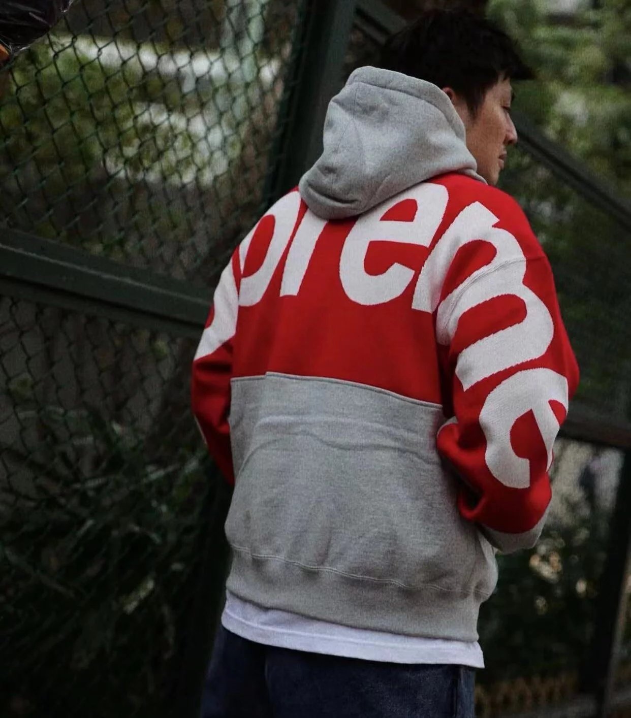 Grey (knit stitching)