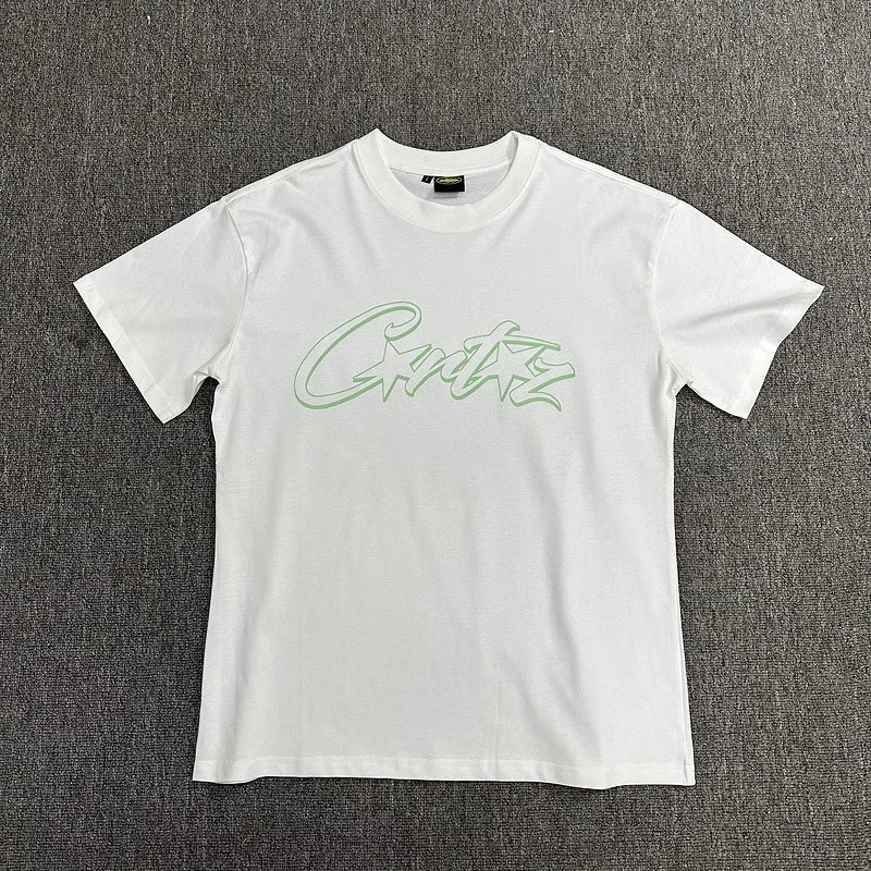 3112 White with Green Print
