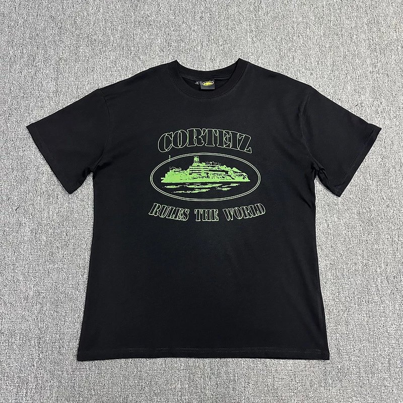 3102 Black with Green Print