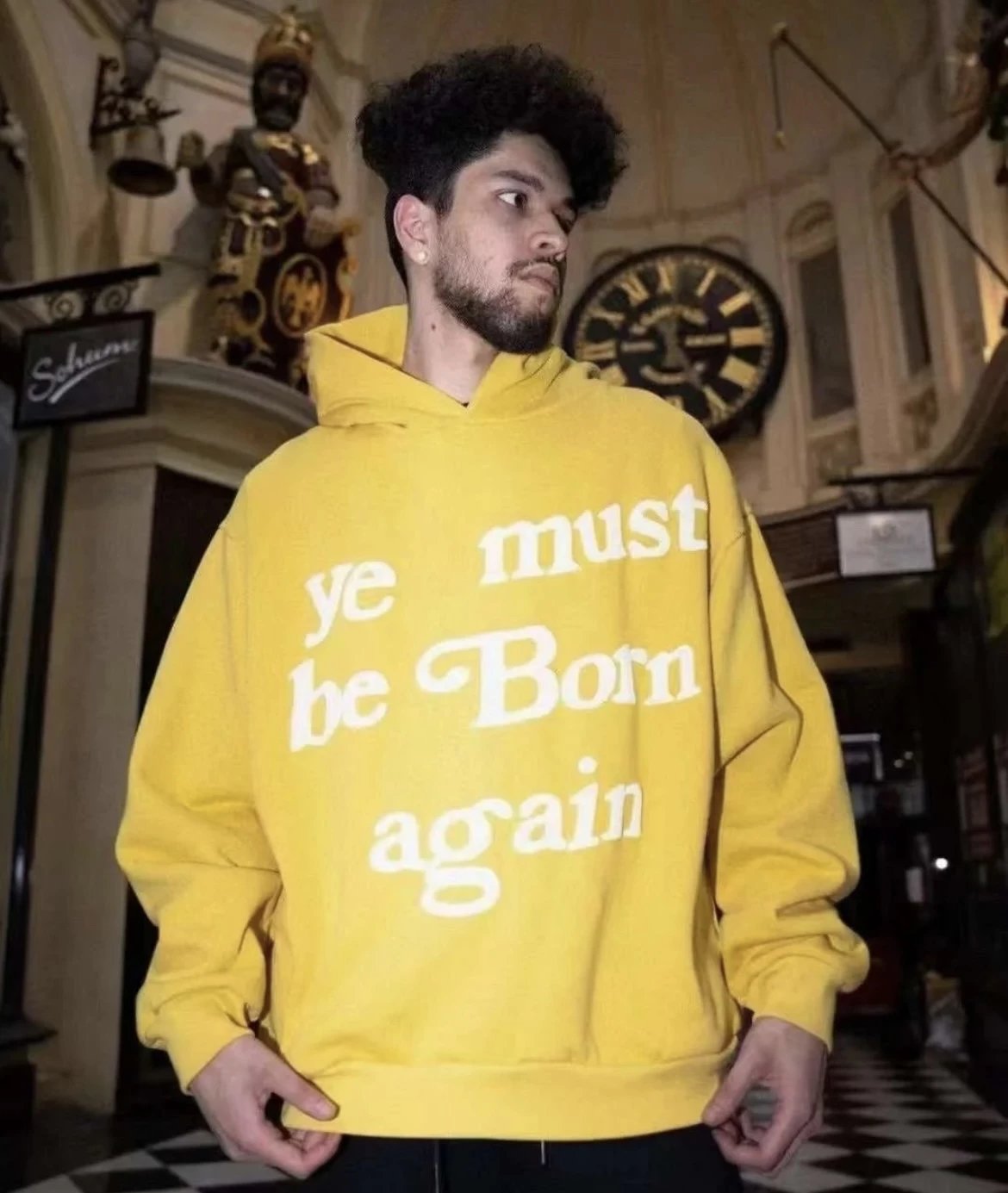 CPFM Kanye West Hoodie — yellow colorway — USFans Spreadsheet photo