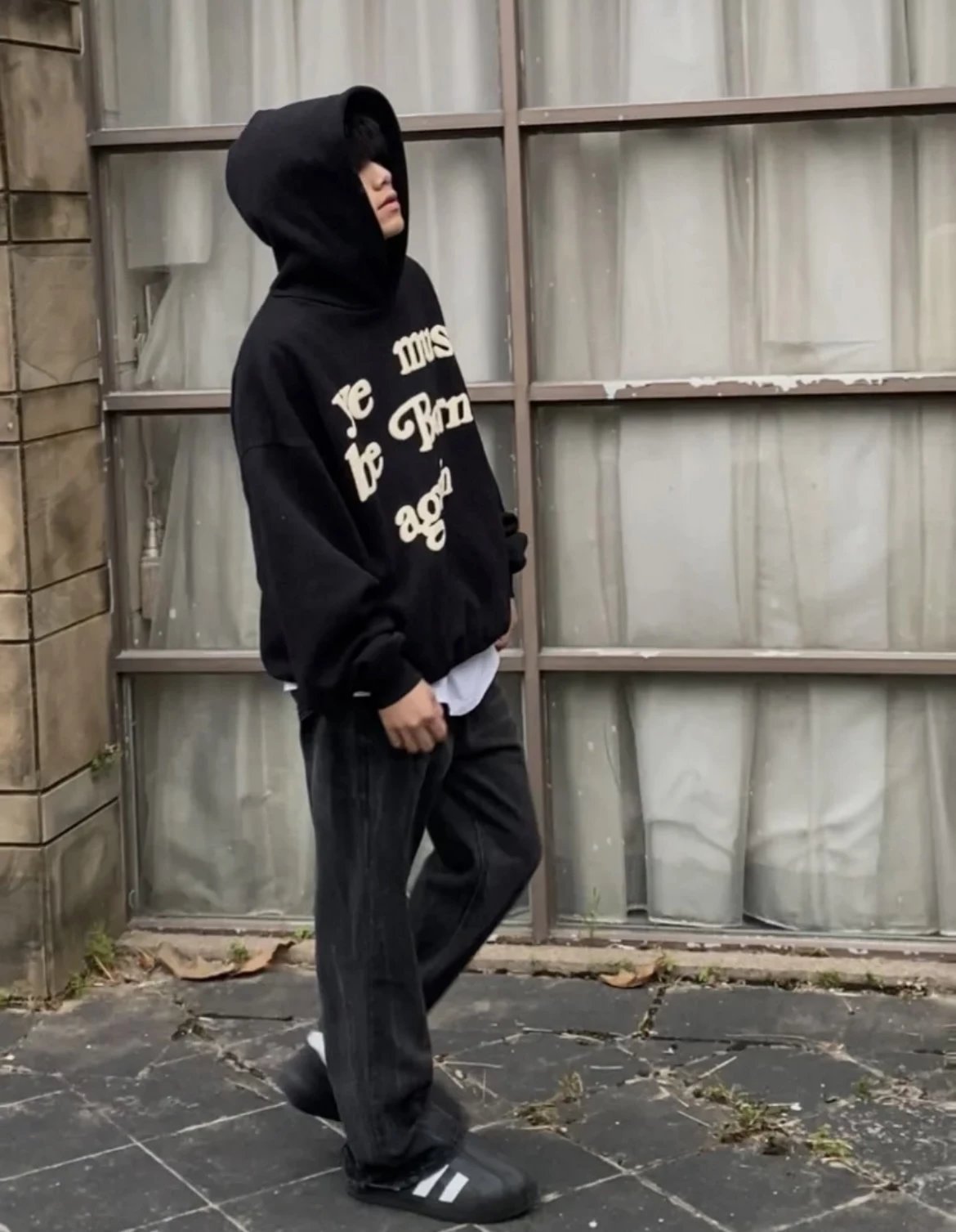 CPFM Kanye West Hoodie — black colorway — USFans Spreadsheet photo
