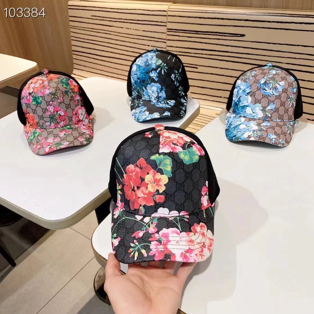 Gucci Caps — black pink flower colorway — USFans Spreadsheet photo