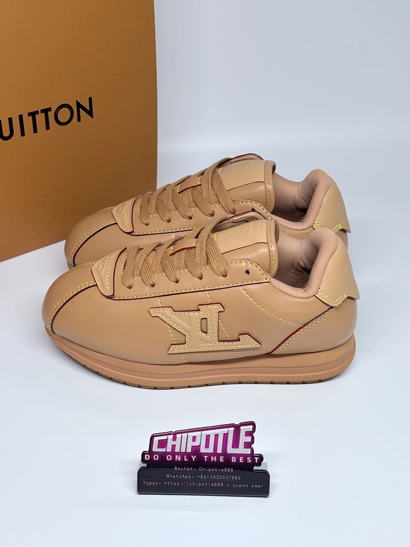 L*OUIS V*UITTON x Nigo 联名款 Buttersoft FW25 牛皮革羊皮革 圆头系带 低帮 生活休闲鞋 男女同款