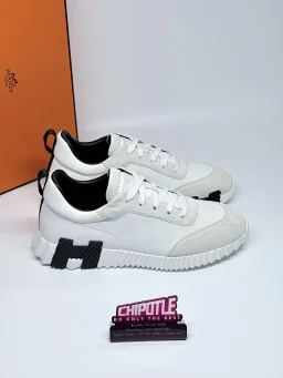 thumbnail for H*ERMES Bouncing Calf Leather Round Toe Lace-up Low-Top Lifestyle Shoes 
Whatsapp : +86 134 3563 7886