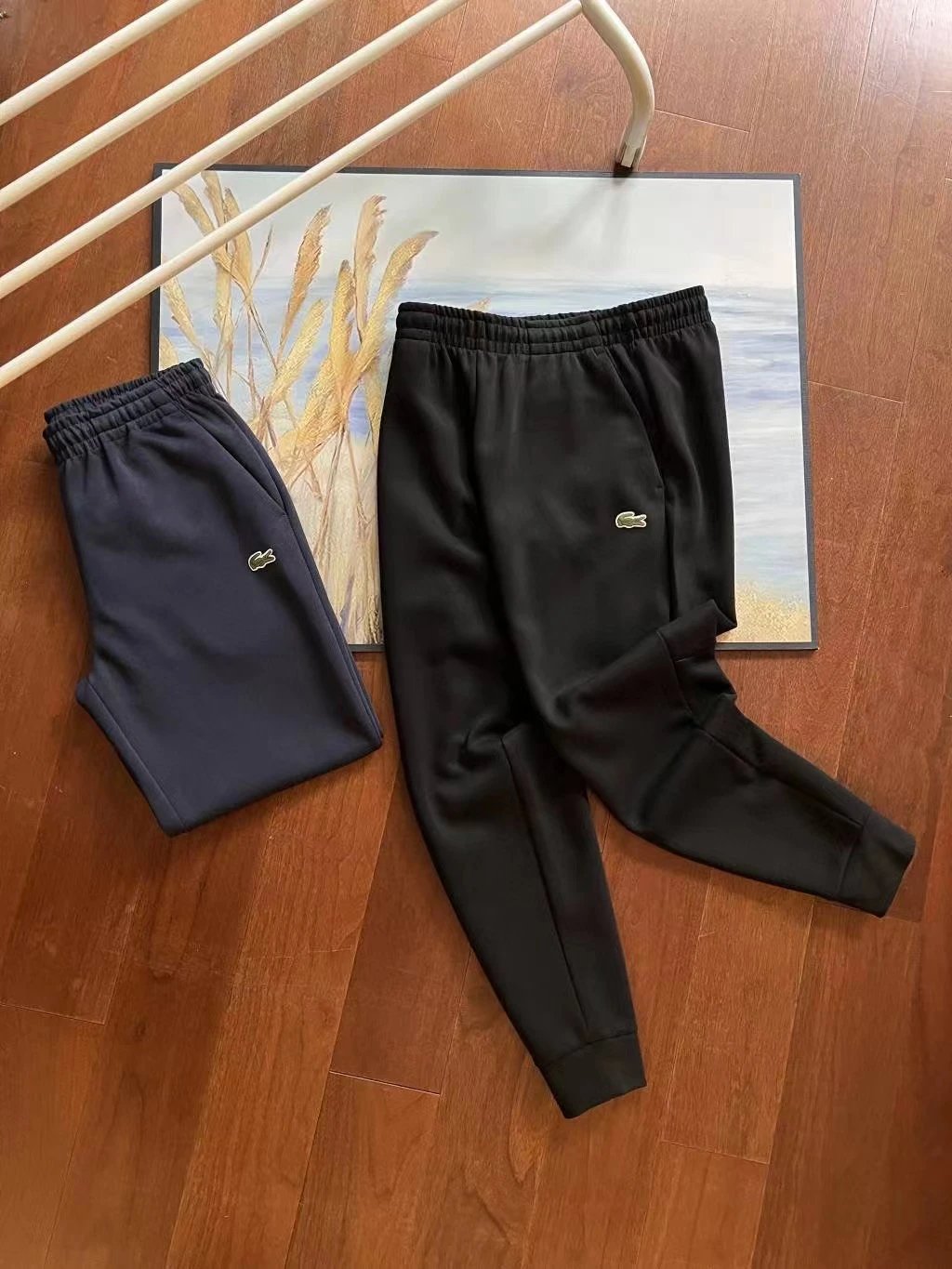 Crocodile* Fish Logo Casual Drawstring Pants