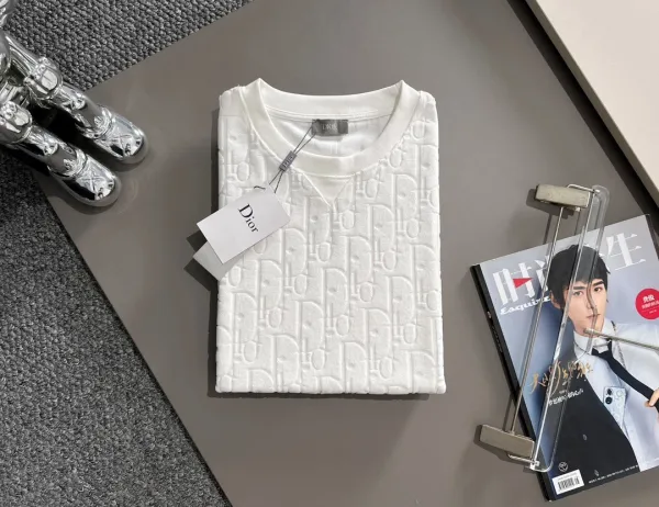 Dior Oblique Jacquard T-Shirt Light Blue - 25