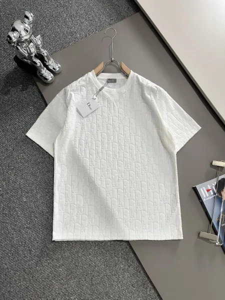 Dior Oblique Jacquard T-Shirt White - 1