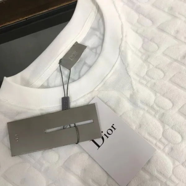 Dior Oblique Jacquard T-Shirt Light Blue - 22