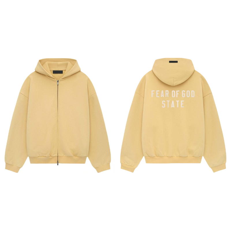 Amber Gold Zip Hoodie