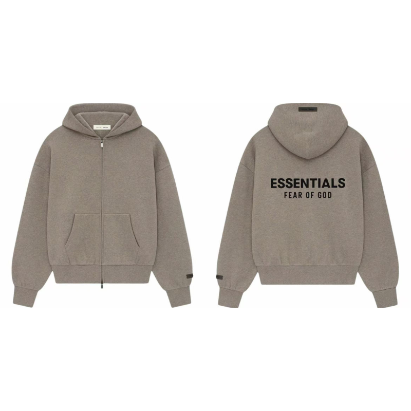 Heather Gray Zip Hoodie
