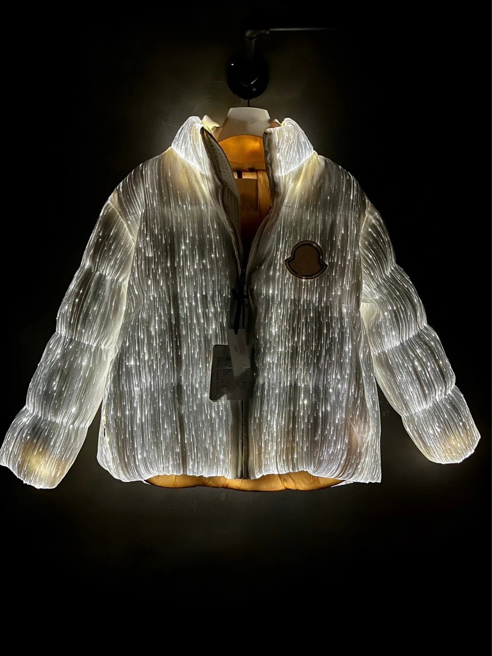 Moncler White Puffer Jacket