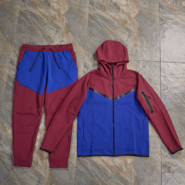 宝蓝拼紫色套装