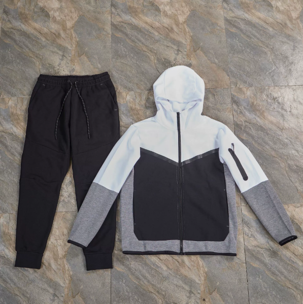 白拼黑色+黑色裤子