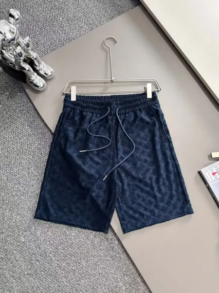 Louis Vuitton Monogram Jacquard Shorts Navy - 1