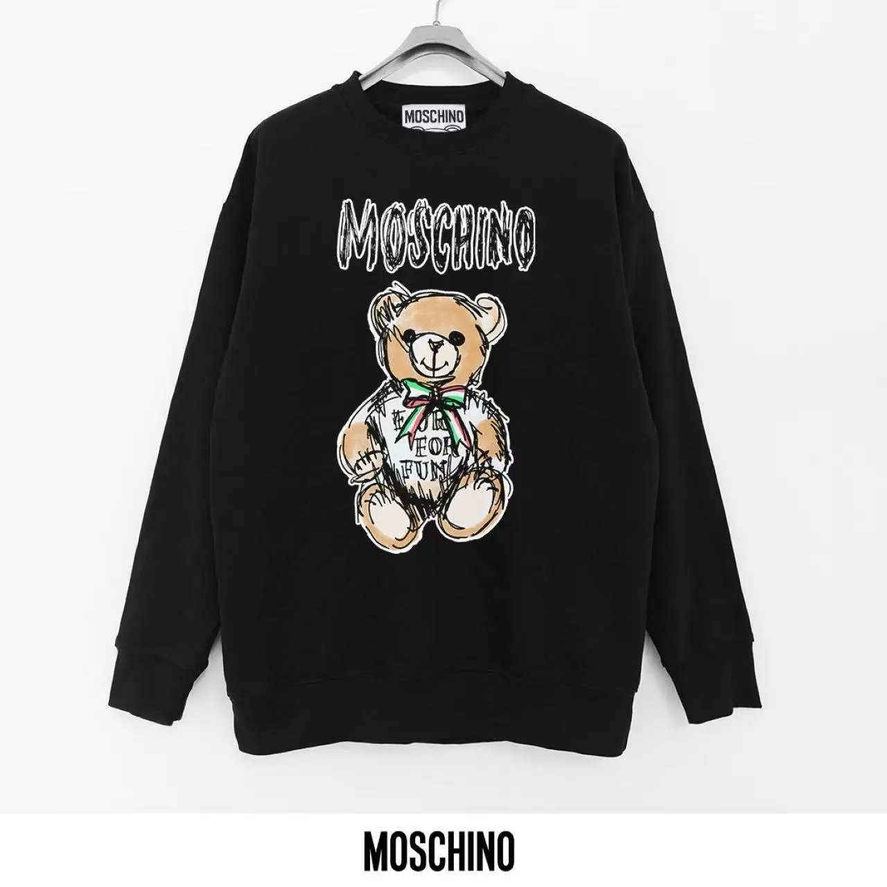 Moschino Black Teddy Bear Sweatshirt