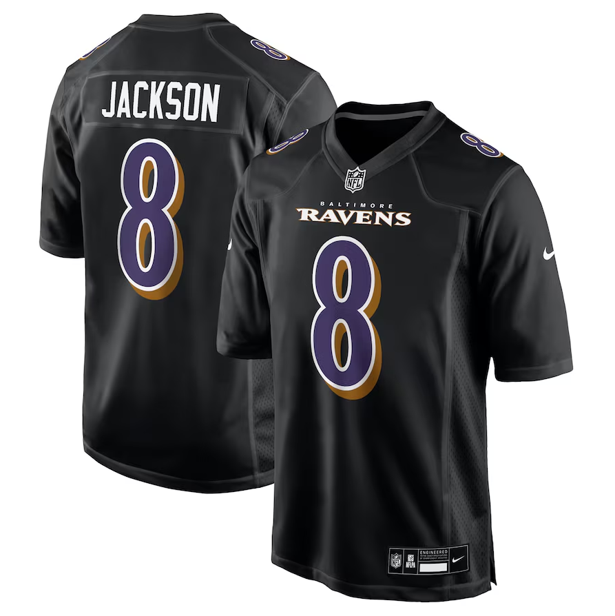 Baltimore Ravens #8 Jackson Football Jersey