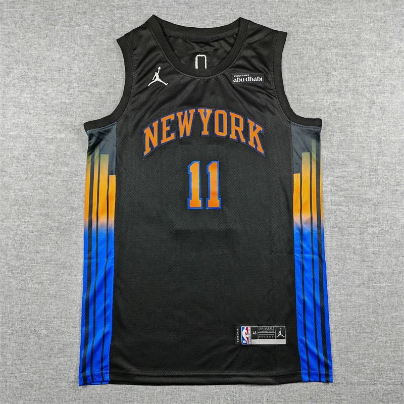Black New York Knicks #11 Jersey