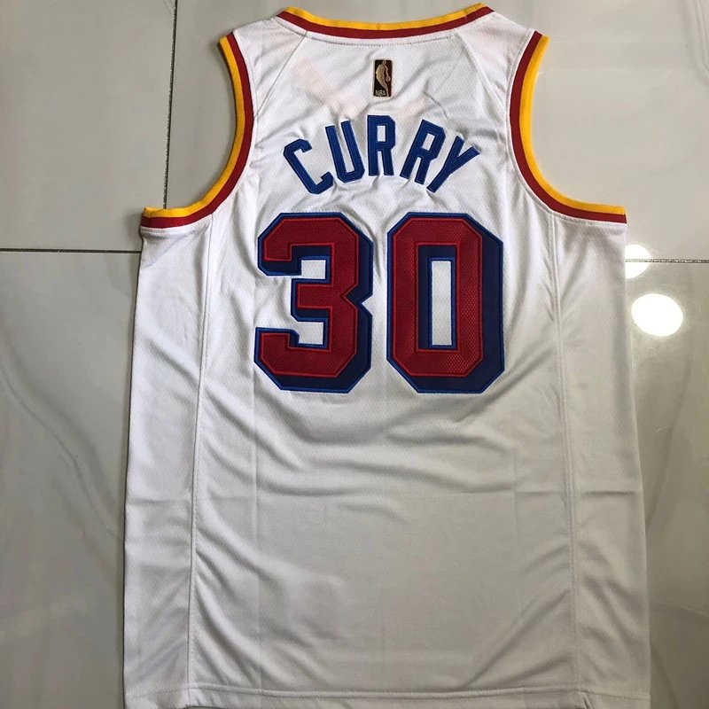 Nike Golden State Warriors Stephen Curry #30 White Swingman Jersey - 13