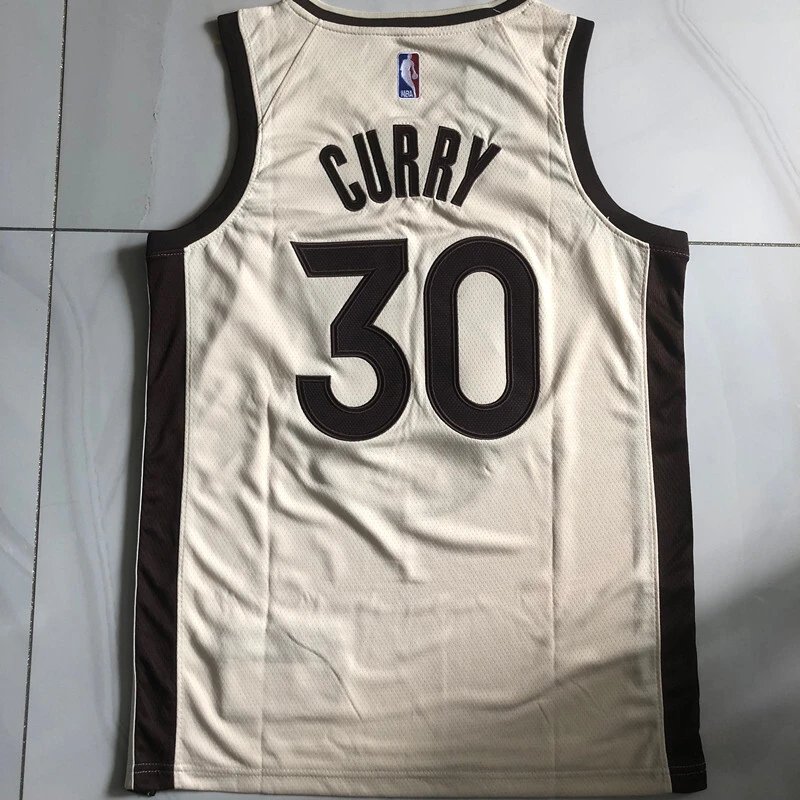 Nike Golden State Warriors Stephen Curry #30 White Swingman Jersey - 5