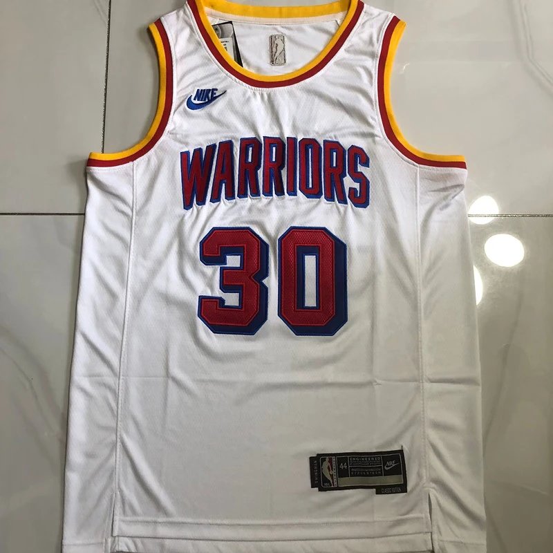 Nike Golden State Warriors Stephen Curry #30 White Swingman Jersey - 12